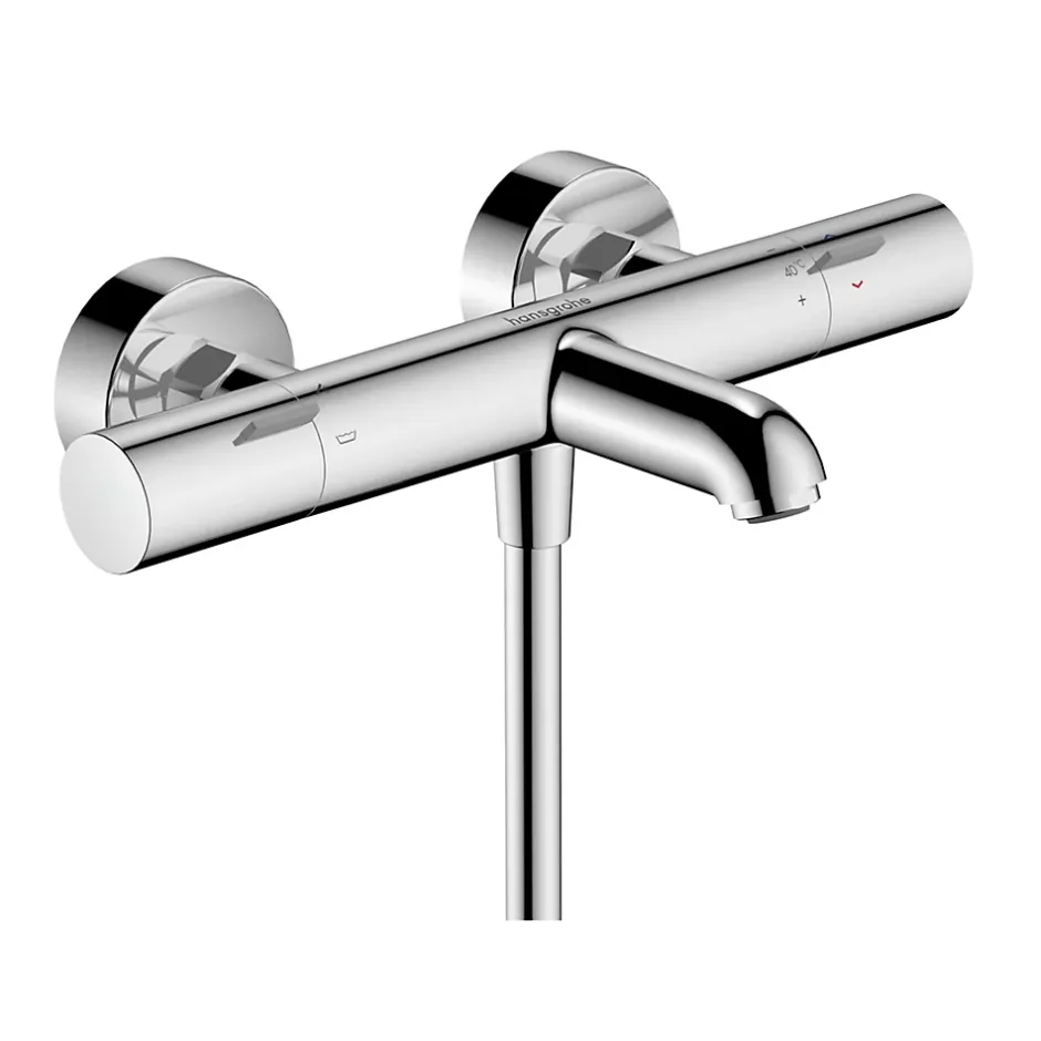 Hansgrohe Mitigeur de baignoire thermostatique chromé Ecostat Life