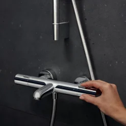 Hansgrohe Mitigeur de baignoire thermostatique chromé Ecostat Life