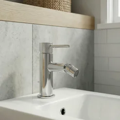 GoodHome Mitigeur de bidet monotrou avec mousseur orientable, chrome, Owens* Robinet De Bidet
