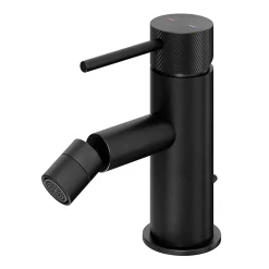 GoodHome Mitigeur de bidet monotrou avec mousseur orientable, noir mat, Owens