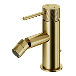 GoodHome Mitigeur de bidet monotrou avec mousseur orientable, doré, Owens* Robinet De Bidet