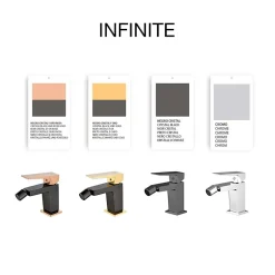 Poalgi Mitigeur de bidet SKY BATH noir cristal PVD série INFINITE* Robinet De Bidet