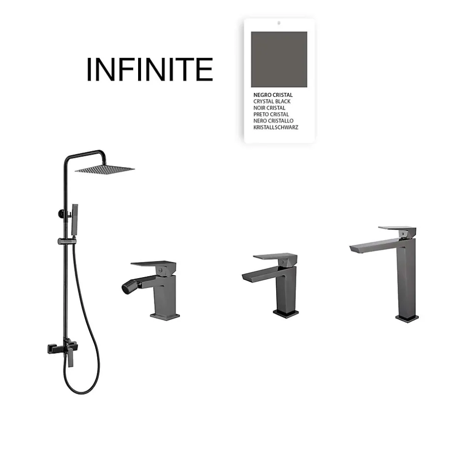 Poalgi Mitigeur de bidet SKY BATH noir cristal PVD série INFINITE* Robinet De Bidet
