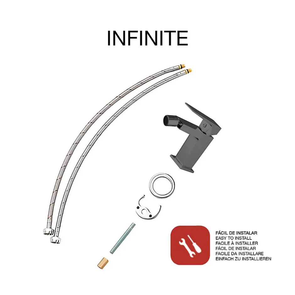 Poalgi Mitigeur de bidet SKY BATH noir cristal PVD série INFINITE* Robinet De Bidet