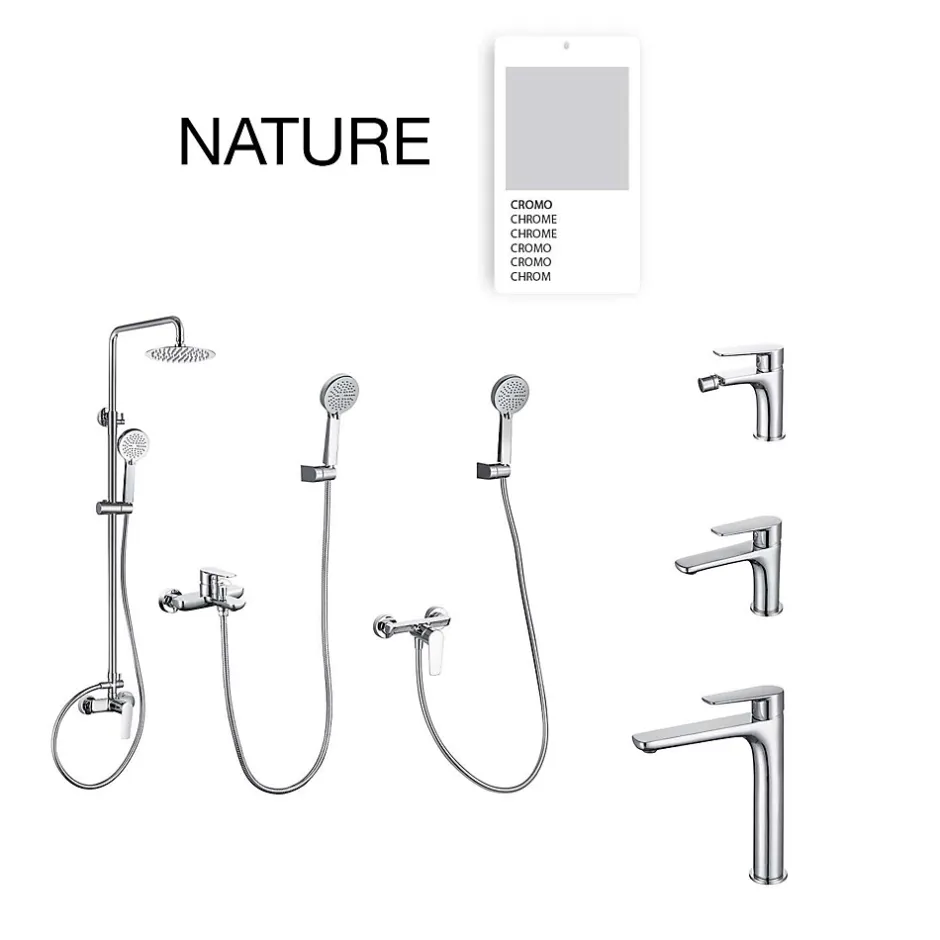 Poalgi Mitigeur de bidet SKY BATH chromé série NATURE