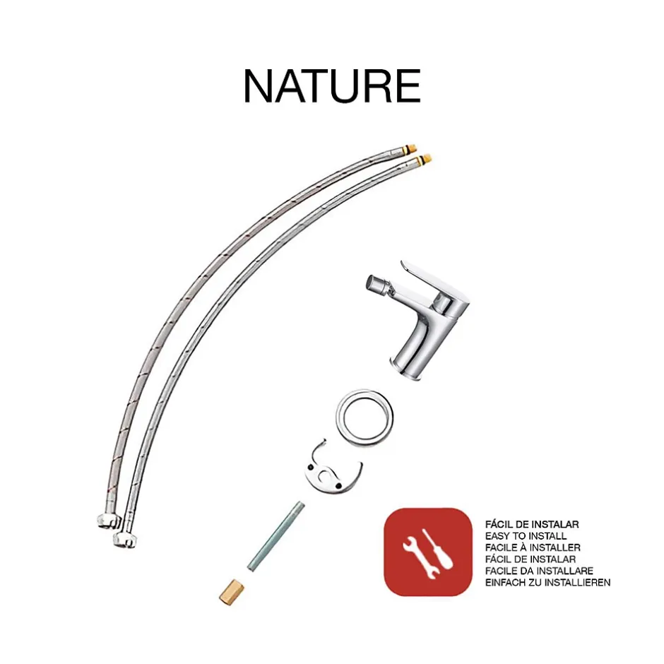 Poalgi Mitigeur de bidet SKY BATH chromé série NATURE
