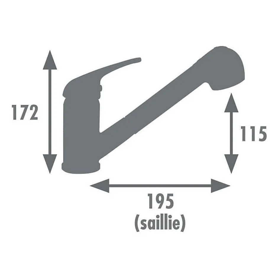 M24 Mitigeur de cuisine - EDOUARD ROUSSEAU - BAGO - Chromé