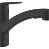 Grohe Mitigeur de cuisine avec douchette noir Start* Evier Et Robinet De Buanderie