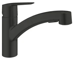 Grohe Mitigeur de cuisine avec douchette noir Start* Evier Et Robinet De Buanderie