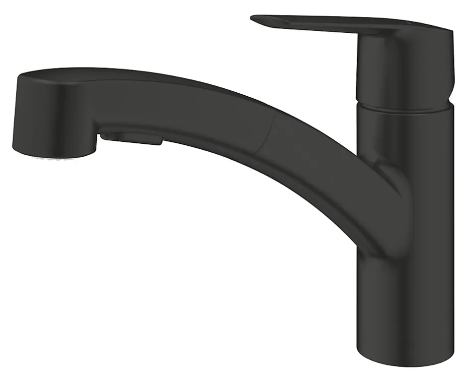 Grohe Mitigeur de cuisine avec douchette noir Start* Evier Et Robinet De Buanderie