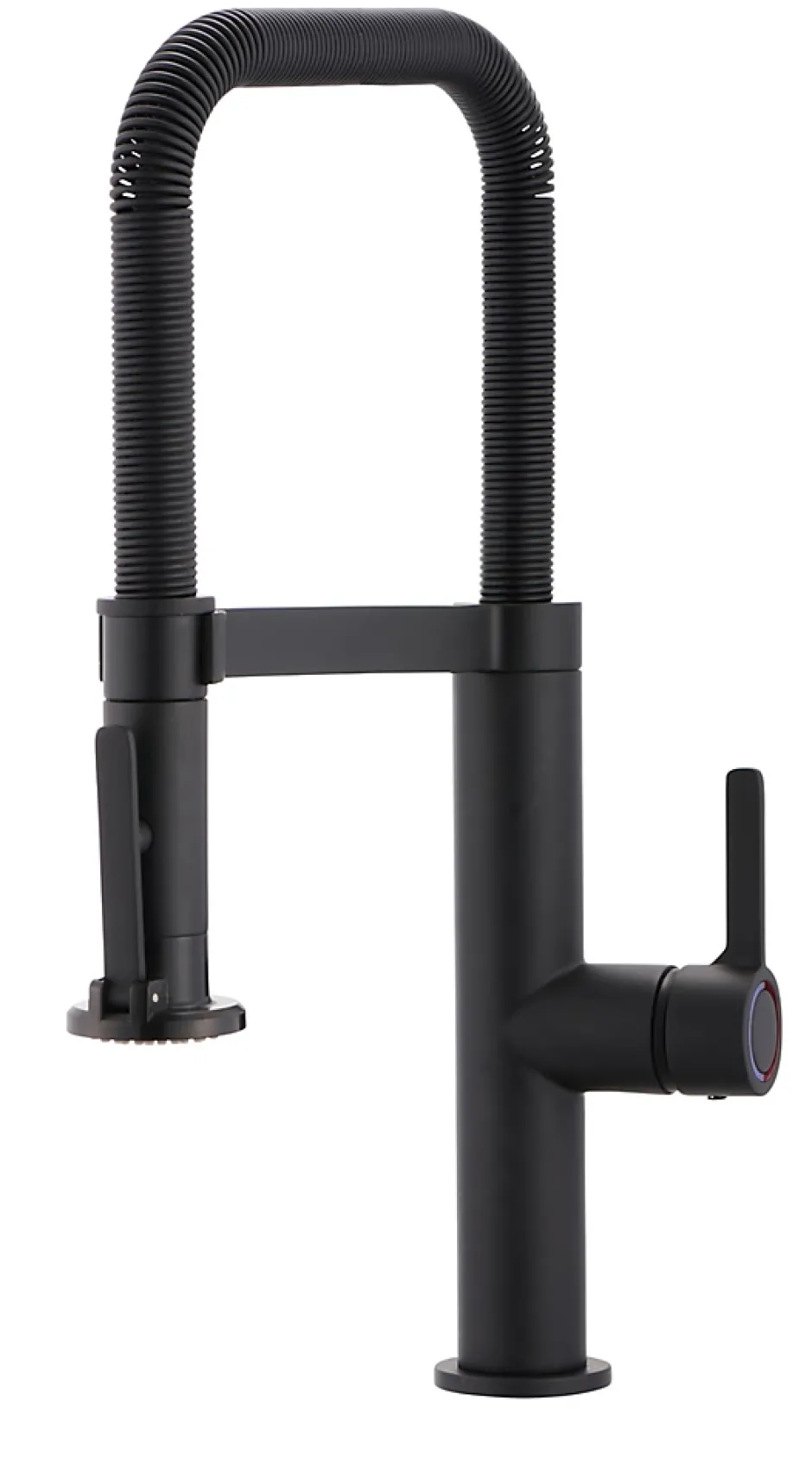 GoodHome Mitigeur de cuisine avec douchette noir mat Kamut* Evier Et Robinet De Buanderie