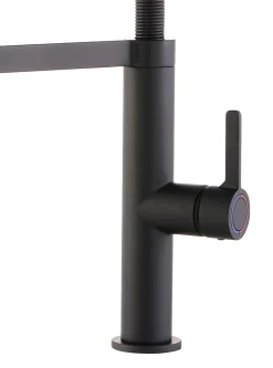 GoodHome Mitigeur de cuisine avec douchette noir mat Kamut* Evier Et Robinet De Buanderie