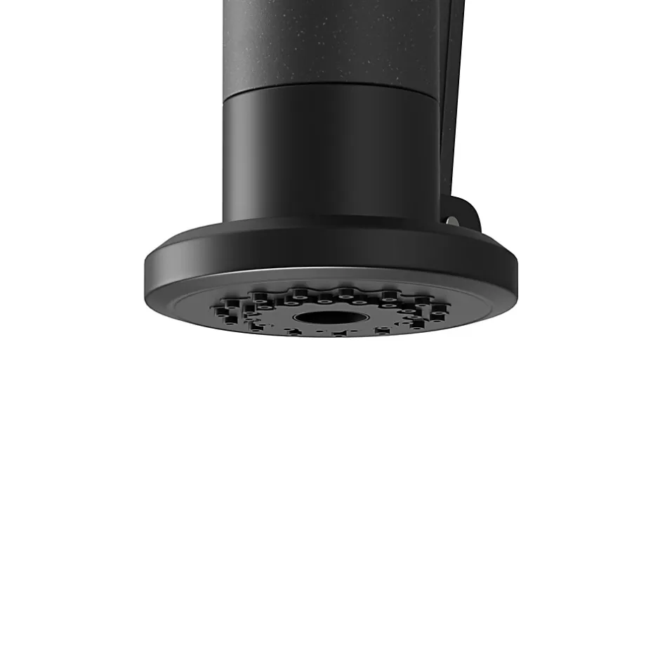GoodHome Mitigeur de cuisine avec douchette noir mat Kamut* Evier Et Robinet De Buanderie