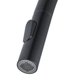 GoodHome Mitigeur de cuisine avec douchette noir Zanthe* Evier Et Robinet De Buanderie