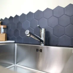 Essebagno Mitigeur de cuisine avec douchette chromé Tubic