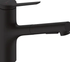 Hansgrohe Mitigeur de cuisine avec douchette noir mat Zesis M33 H. 219mm* Evier Et Robinet De Buanderie