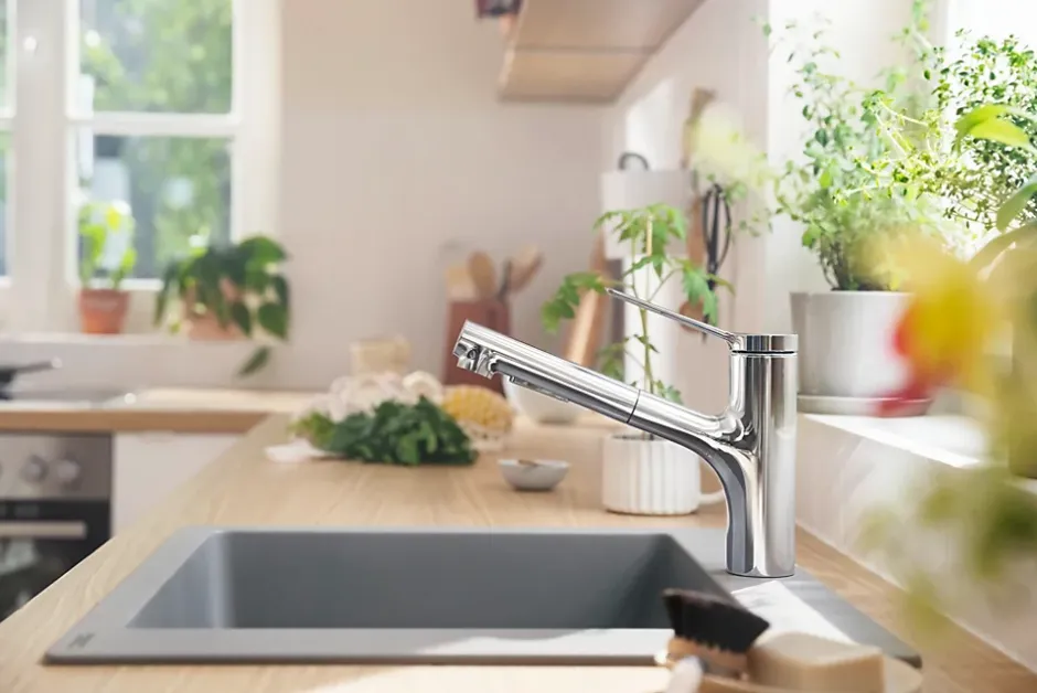 Hansgrohe Mitigeur de cuisine avec douchette extractible chromé Zesis M33 H. 219mm* Evier Et Robinet De Buanderie