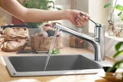 Hansgrohe Mitigeur de cuisine avec douchette extractible chromé Zesis M33 H. 219mm* Evier Et Robinet De Buanderie