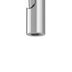 GoodHome Mitigeur de cuisine avec douchette effet inox brossé Zanthe