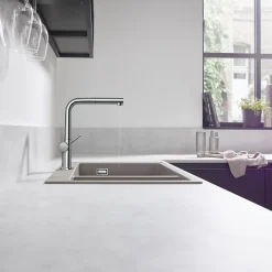 Hansgrohe Mitigeur de cuisine avec douchette extractible chromé Talis M54 H. 296 cm