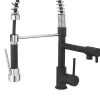 Cooke & Lewis Mitigeur de cuisine avec douchette noir et chrome H.48 cm, Bilbrough