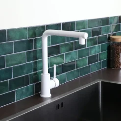 Essebagno Mitigeur de cuisine blanc Pure II* Evier Et Robinet De Buanderie