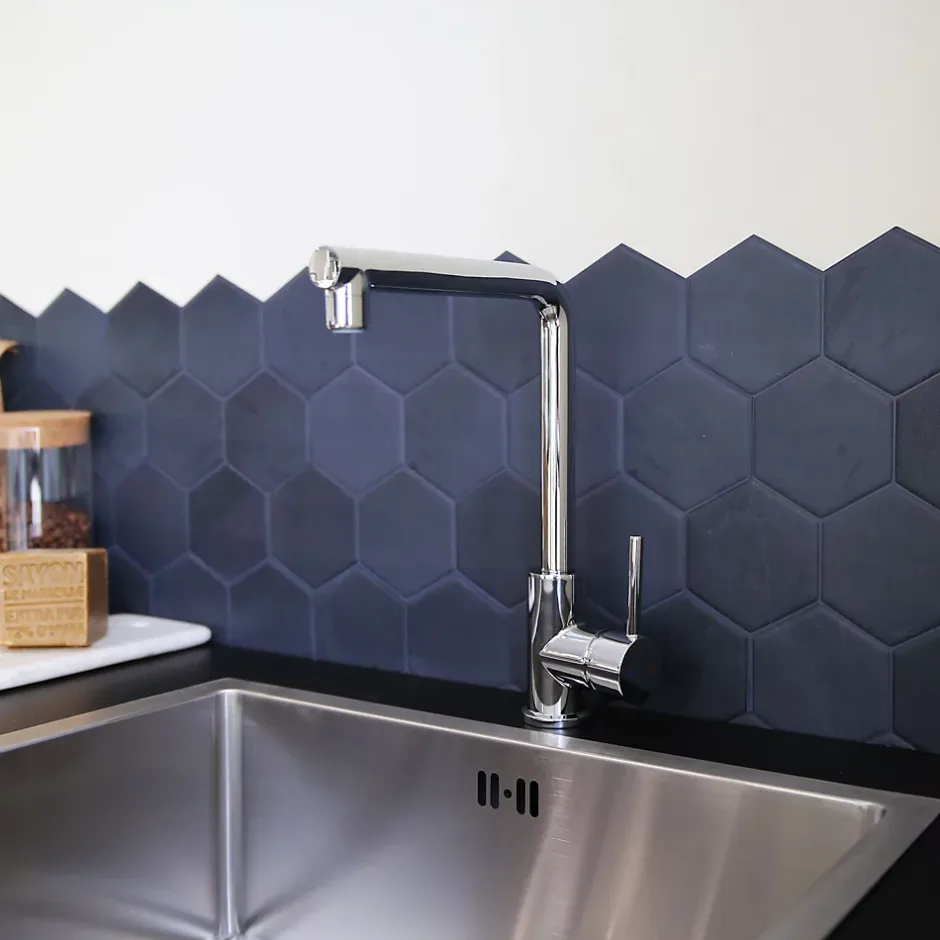 Essebagno Mitigeur de cuisine chromé Pure II* Evier Et Robinet De Buanderie