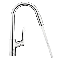 Hansgrohe Mitigeur de cuisine chromé avec douchette Cento XL* Evier Et Robinet De Buanderie