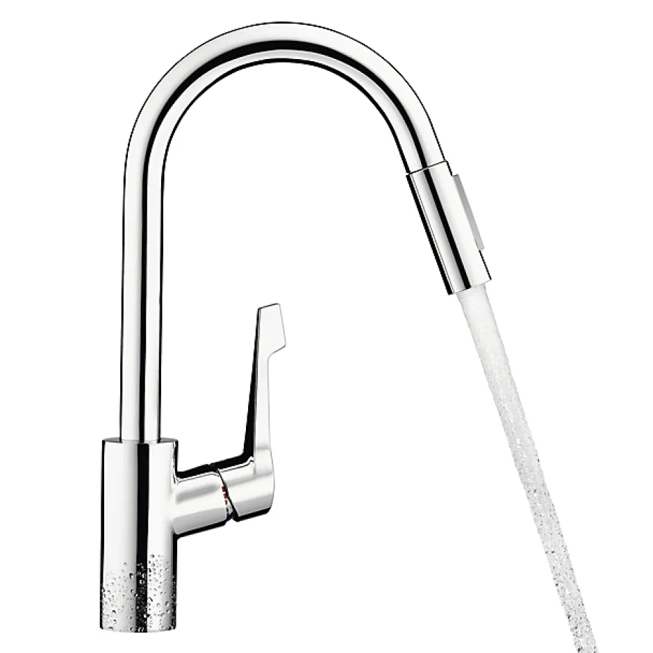 Hansgrohe Mitigeur de cuisine chromé avec douchette Cento XL* Evier Et Robinet De Buanderie