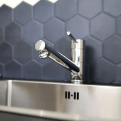 Essebagno Mitigeur de cuisine chromé Tubic* Evier Et Robinet De Buanderie