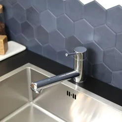 Essebagno Mitigeur de cuisine chromé Tubic* Evier Et Robinet De Buanderie