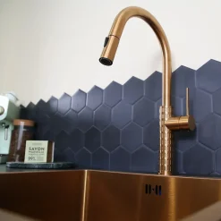 Essebagno Mitigeur de cuisine cuivré avec douchette Architek* Evier Et Robinet De Buanderie