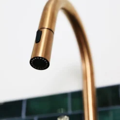 Essebagno Mitigeur de cuisine cuivré avec douchette Architek* Evier Et Robinet De Buanderie