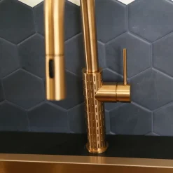 Essebagno Mitigeur de cuisine cuivré avec douchette Architek* Evier Et Robinet De Buanderie