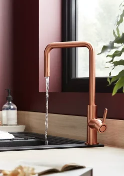 GoodHome Mitigeur de cuisine cuivre Kamut