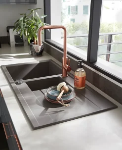 GoodHome Mitigeur de cuisine cuivre Kamut