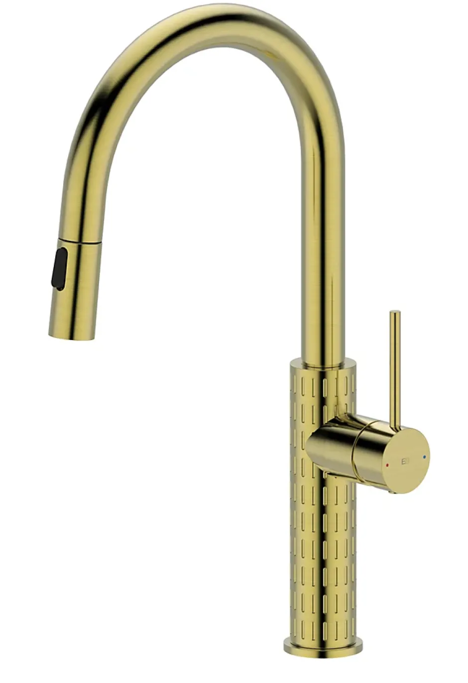 Essebagno Mitigeur de cuisine doré avec douchette Architek