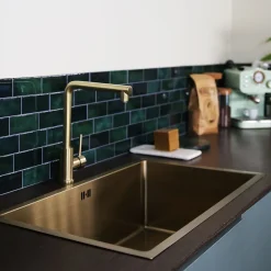 Essebagno Mitigeur de cuisine doré Pure II