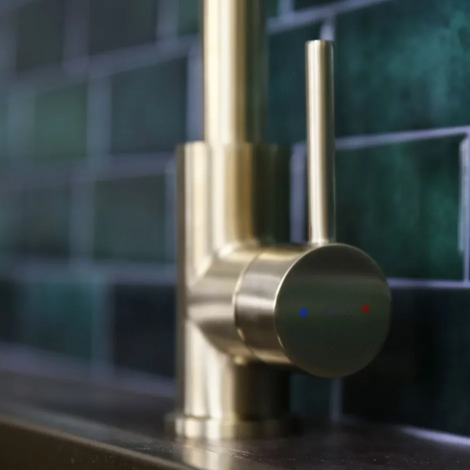 Essebagno Mitigeur de cuisine doré Pure II