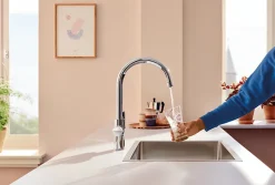 Grohe Mitigeur de cuisine filtrant chromé Blue Pure Curve brillant* Evier Et Robinet De Buanderie