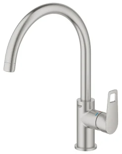 Grohe Mitigeur de cuisine Quickfix Cumbria inox brossé