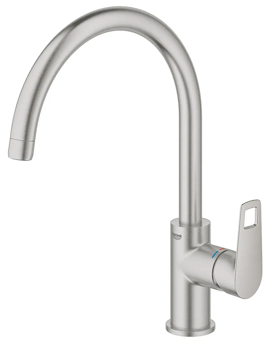 Grohe Mitigeur de cuisine Quickfix Cumbria inox brossé