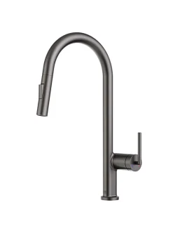 Essebagno Mitigeur de cuisine gun métal avec douchette Iconic* Evier Et Robinet De Buanderie