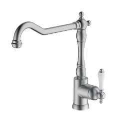 Cooke & Lewis Mitigeur de cuisine nickel brossé Belmore