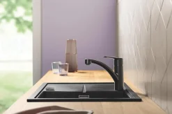 Grohe Mitigeur de cuisine noir Start