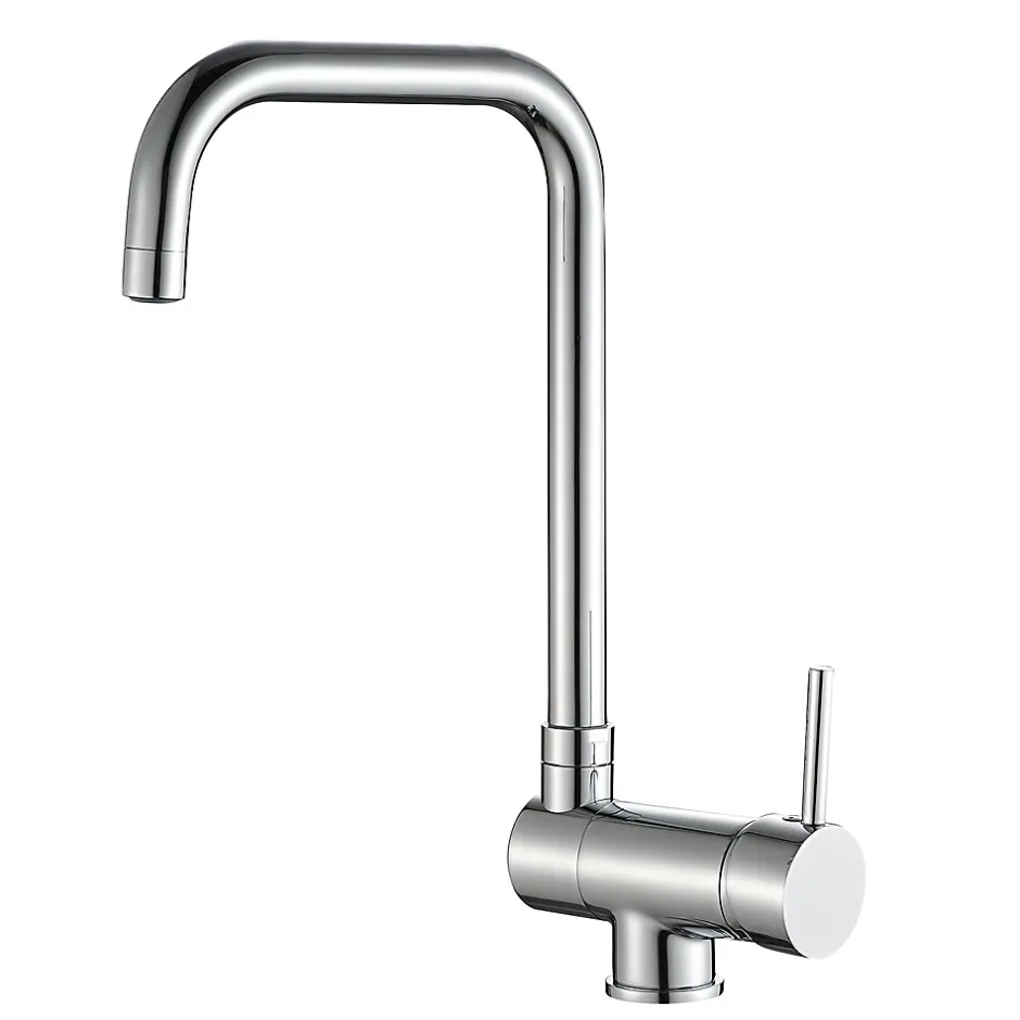 GoodHome Mitigeur de cuisine rabattable chromé Deltana* Evier Et Robinet De Buanderie