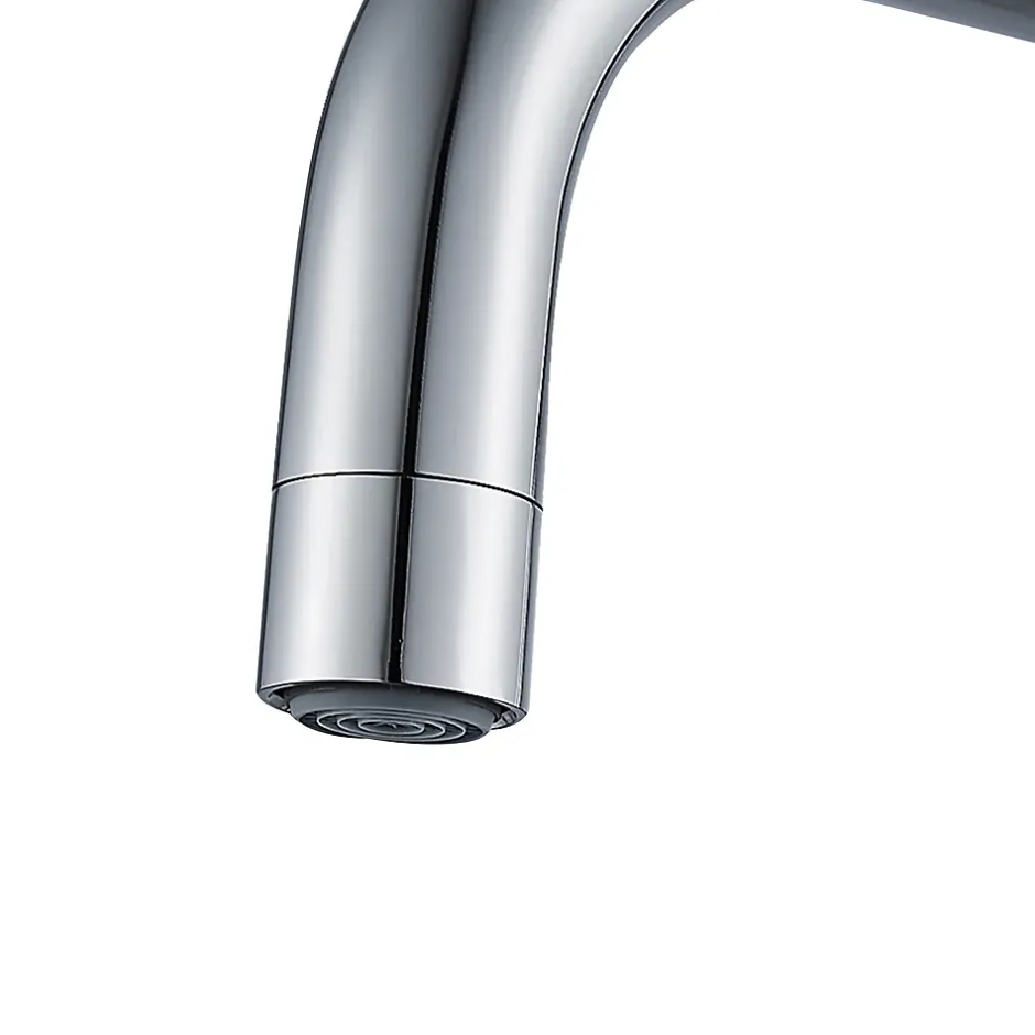 GoodHome Mitigeur de cuisine rabattable chromé Deltana* Evier Et Robinet De Buanderie
