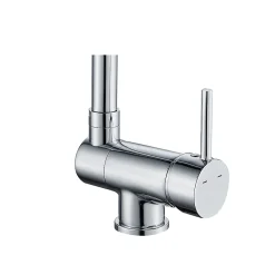 GoodHome Mitigeur de cuisine rabattable chromé Deltana* Evier Et Robinet De Buanderie