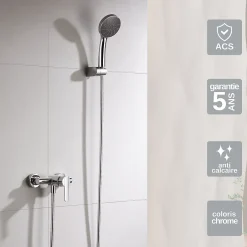 Imex Mitigeur de Douche anti-calcaire Chrome ROMA BDR001-5* Colonne De Douche Mécanique