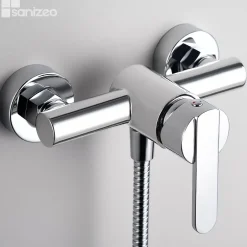Imex Mitigeur de Douche Anti-Calcaire en Niquel Brossé MONZA BDM039-5NQ* Colonne De Douche Mécanique